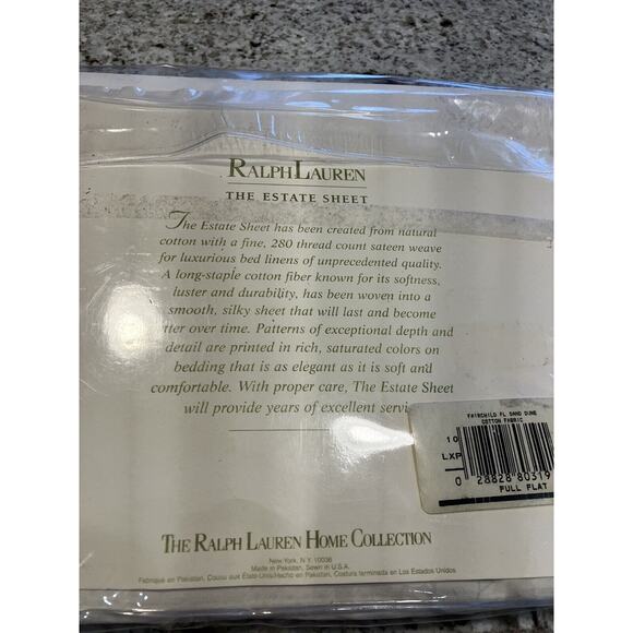 Ralph Lauren The Estate Fairchild Floral Sand Dune Flat Full Sheet - Picture 4 of 5